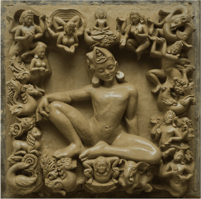 Chitravishramana Avalokiteshvara, high-relief sculpture